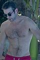 chace crawford shirtless practices golf swing 04